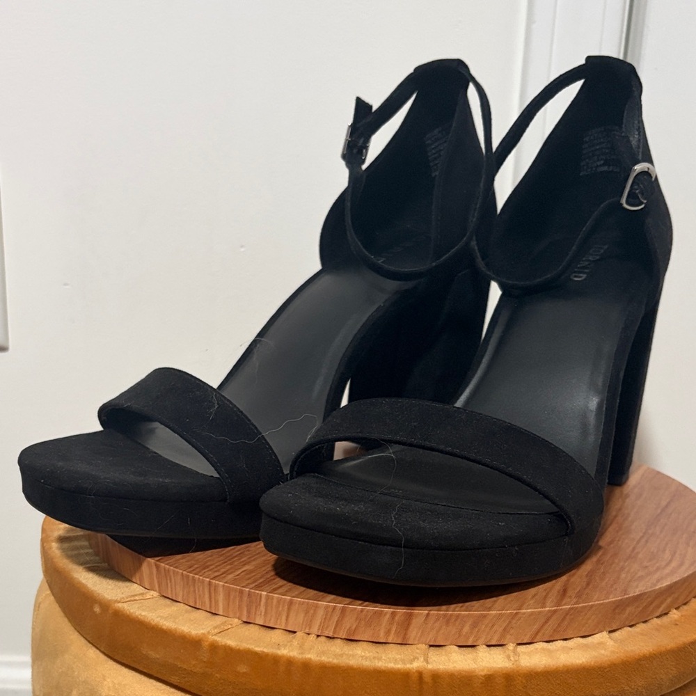 Torrid Black Strappy Heels